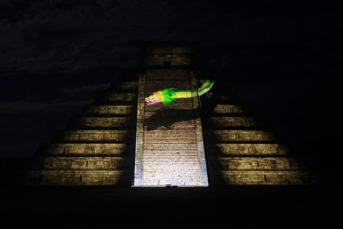 Chichen Itza Night Show + Cenote + Valladolid - Chichen Itza after dark and the Noche de Kukulkan show