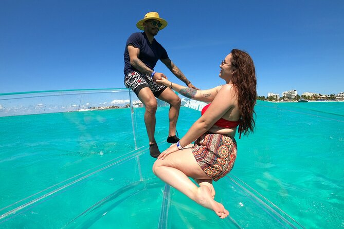 Clearboat: Glass-bottom boat ride to the Caribean Sea - Cancun or Isla Mujeres: know which route you are buying