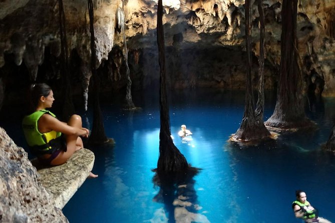 Discover and Descend on the Hidden Xenotes Tour From Cancun - Lu’um Cenote adds a controlled rappel