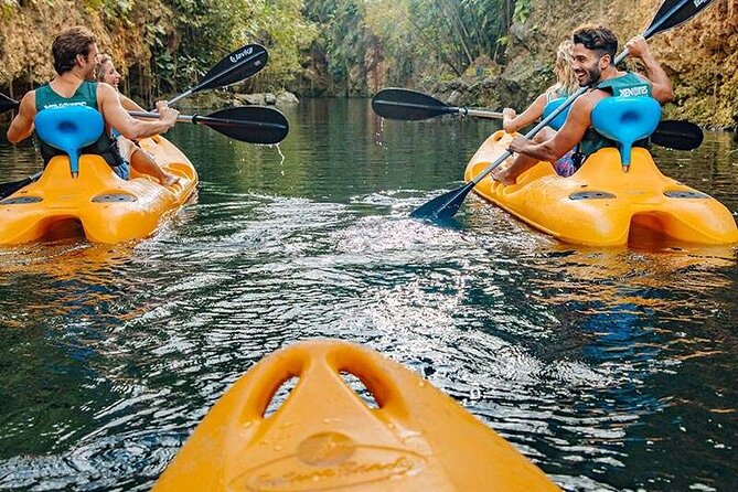 Discover and Descend on the Hidden Xenotes Tour From Cancun - K’áak’ Cenote closes with kayaking