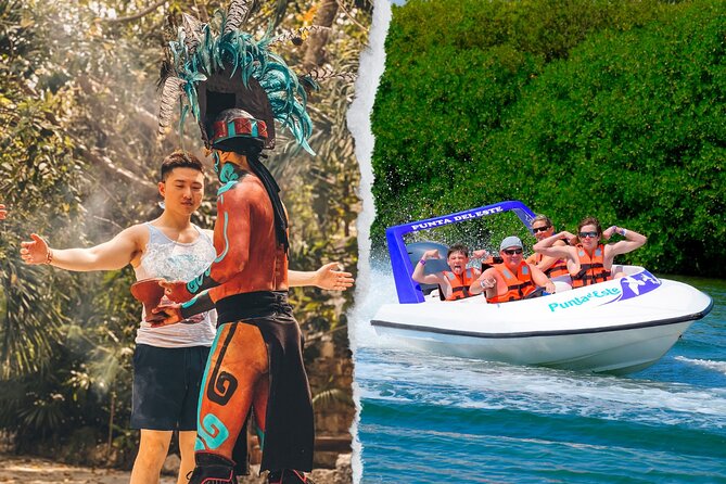 Drive an Speedboat + Mayan Ritual + Food Tasting and More! - Taking the Wheel on Nichupté Lagoon