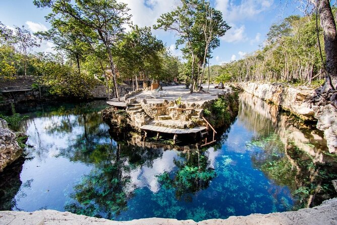 Eco Park Casa Tortuga Cenotes and Tulum Ruins! Riviera Maya Round Transportation - Mother Nature and the Tulum Letters Monument