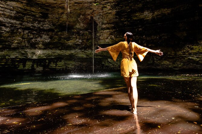 Ek Balam Ruins, Cenote & Magic Town of Uayma – All Inclusive Tour - Cooling off at Cenote Chichikan