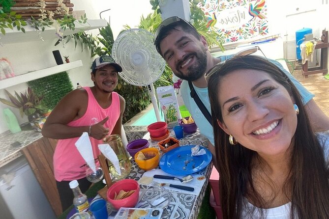 Elaboration of tortillas by hand following the Mexican tradition - Pool time, towel, and changing facilities