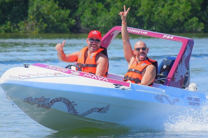 Exciting Speedboat & Snorkeling Tour in Cancun Lagoon! - Taking the wheel at Marina Chac Chi