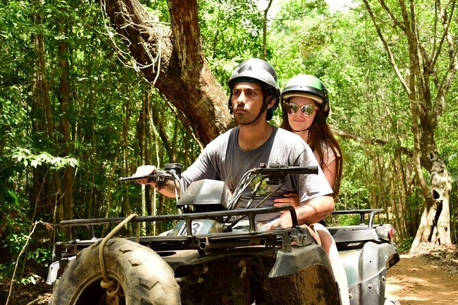 Experience ATV (shared) Ziplines & Cenote with Lunch from Cancún - From Cancún hotels to the Riviera Maya jungle