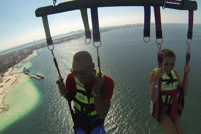 Fly Above Cancun Bay: Parasailing Experience - The safety briefing and boat launch