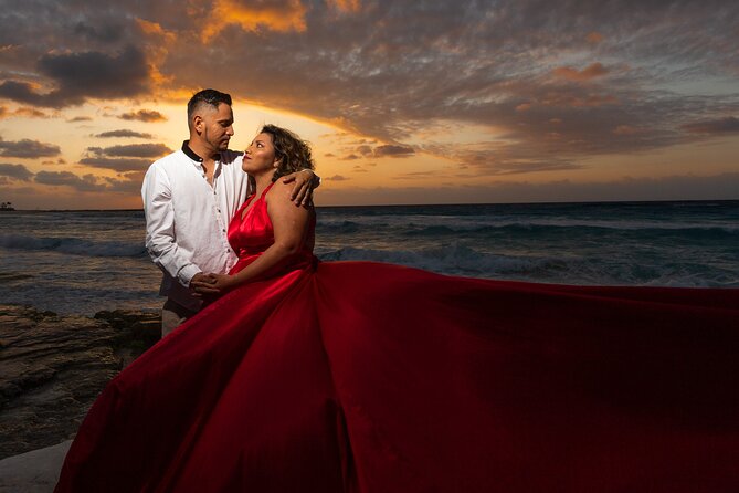 Flying dress photoshoot cancun - Wind, weight, and the practical side of posing