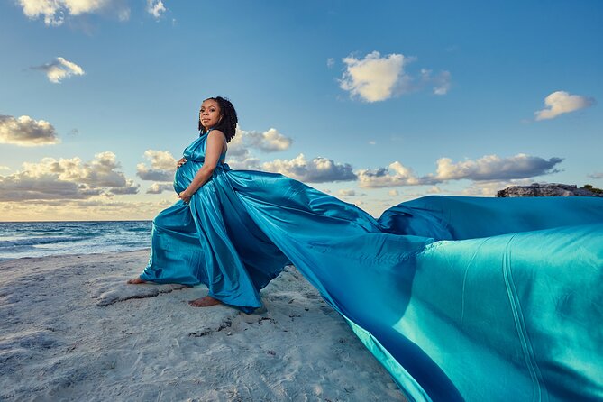 Flying dress photoshoot cancun - Forum Beach and Playa Delfines