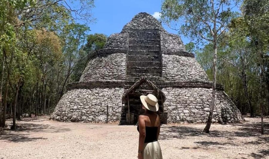 From Cancun: Coba, Tulum & Mayan Traditions Guided Tour - Coba trades sea views for jungle roads