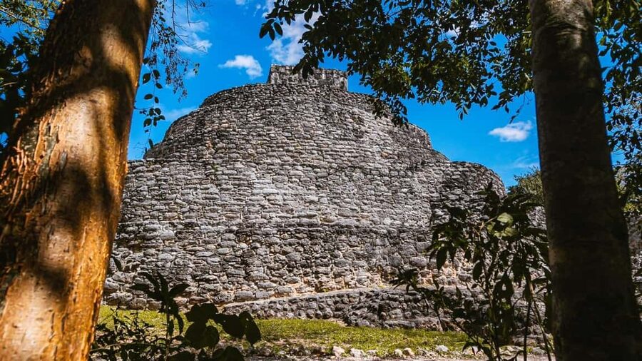 From Cancun: Ek Balam and Cenote Tour with Lunch & Transfer - Cooling off at Chichikan Cenote