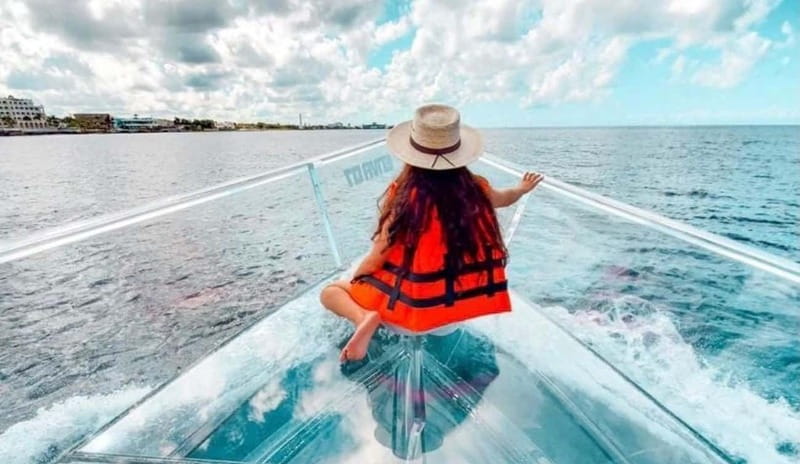 From Cancun: Glass Boat Sightseeing Trip - The glass boat makes the ride the main attraction