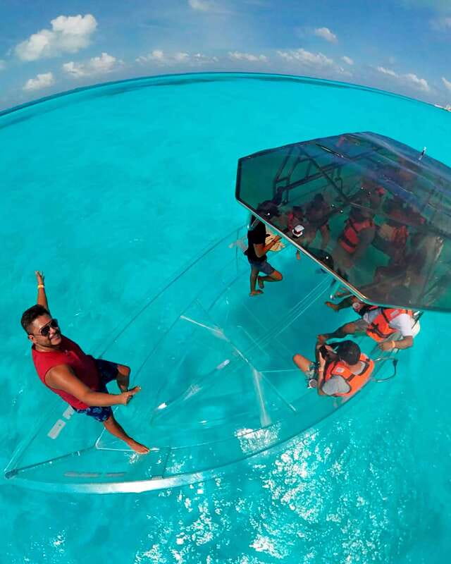 From Cancun: Glass Boat Sightseeing Trip - Wildlife expectations: keep them realistic
