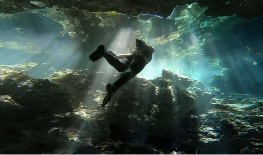 From Cancun: Tulum, Cenote and Turtle Swim Tour at Akumal - Canamayte’s Mariposa Cenote cools the afternoon