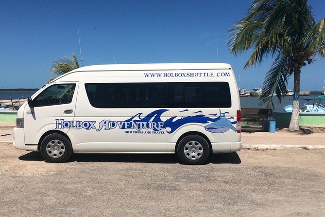 From Holbox to Cancun Private Transportation - The golf cart pickup at your Holbox accommodation