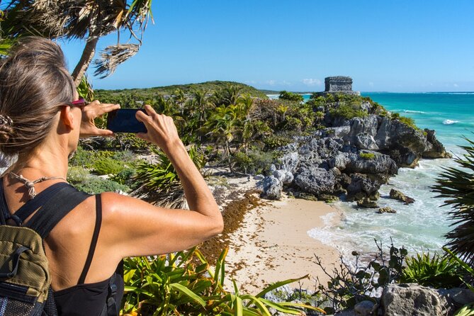 Full Day Tour to Tulum, Cenote Mariposa and Playa del Carmen Eco - Tulum’s sea-facing Maya ruins