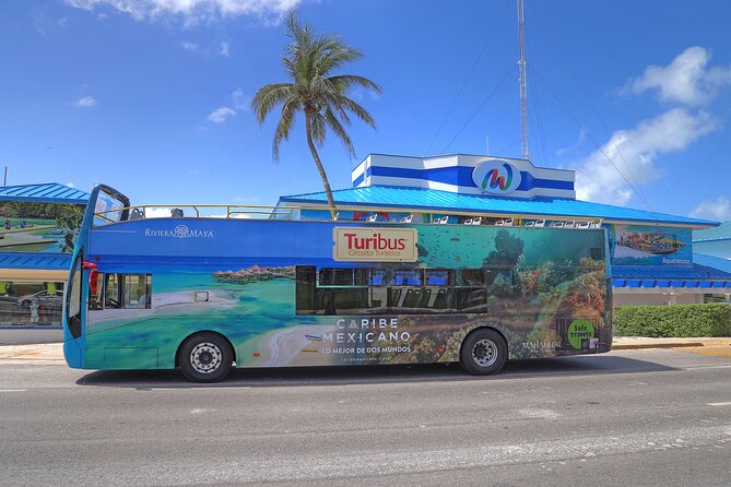 Hop-on Hop-off City Tour Cancun plus Submarine or Bodyboard Experience - Following the route from the ADO bus station to Playa Tortugas