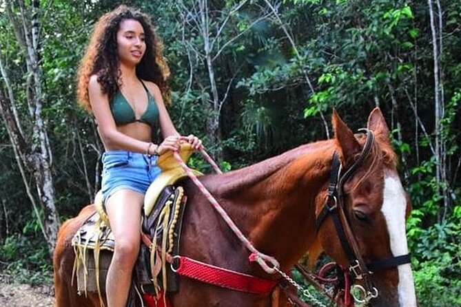 Horseback Ride, ATVs (Single), Cenote & Ziplines! Adrenaline & Nature Experience - Cooling off in a clear cenote