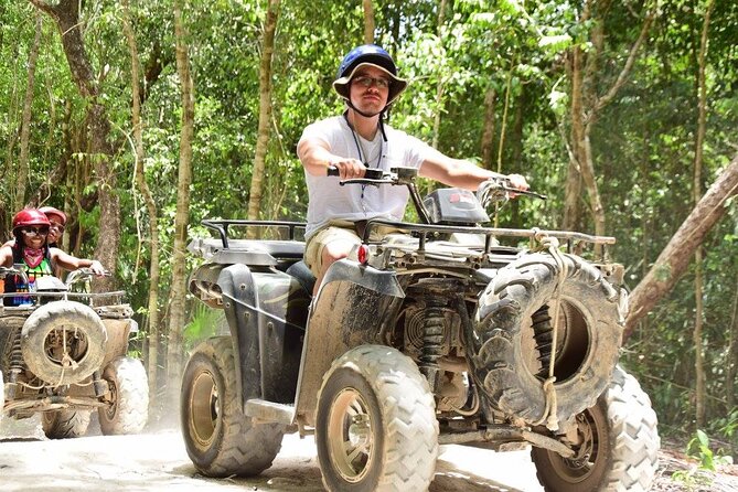 Horseback Ride, ATVs (Single), Cenote & Ziplines! Adrenaline & Nature Experience - Flying over the trees on the zipline circuit