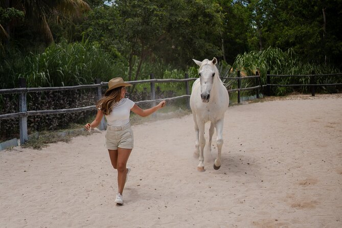 Horseback Riding and Cenote Swim from Cancun or Playa del Carmen - Riding through the Yucatan jungle at Rancho Bonanza