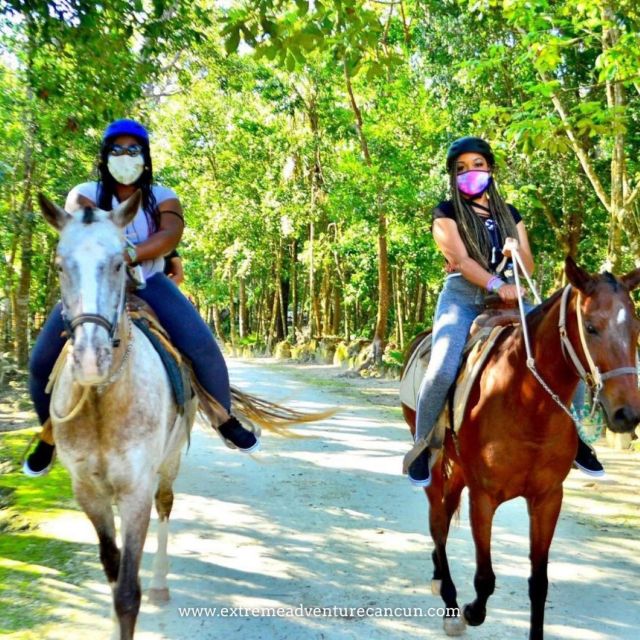 Horseback Riding & ATV Adventure with Ziplines & Cenote - A gentle start at El Rey Polo Country Club