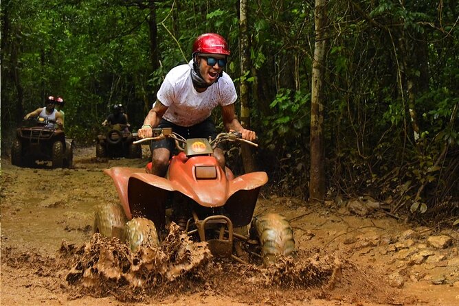 Horseback Riding + ATV + Cenote + Zip-Line from Cancun and Playa del Carmen - Zip lines above the jungle