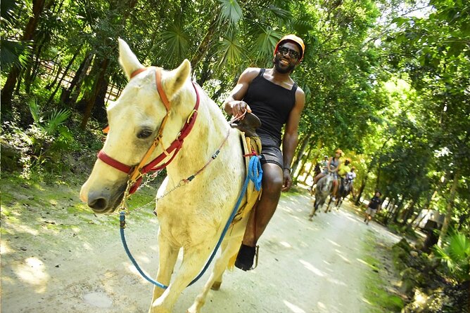 Horseback Riding + ATV + Cenote + Zip-Line from Cancun and Playa del Carmen - Tequila tasting, snacks, and the chewing gum lesson
