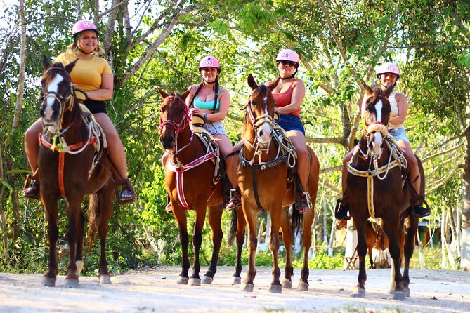 Horseback Riding Cenote, Zipline.Transportation & Tequila Tasting - From Cancun to the Mayan Jungle Rush base