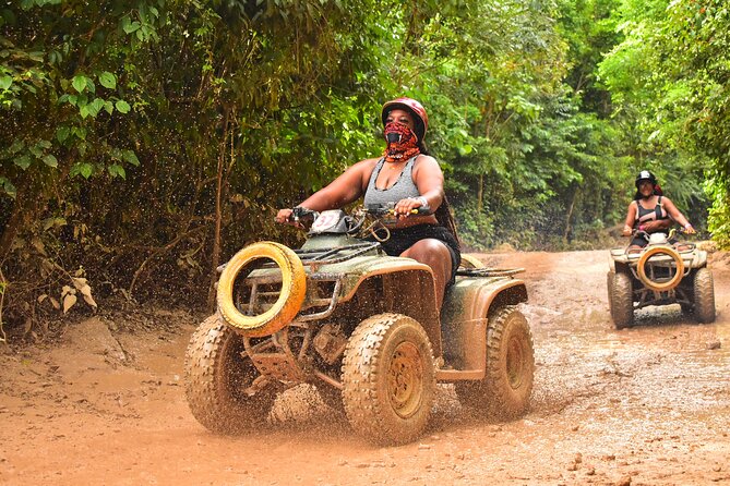 Horseback Riding plus ATV, Cenote, Ziplines, and Lunch - Four ziplines through the tropical forest