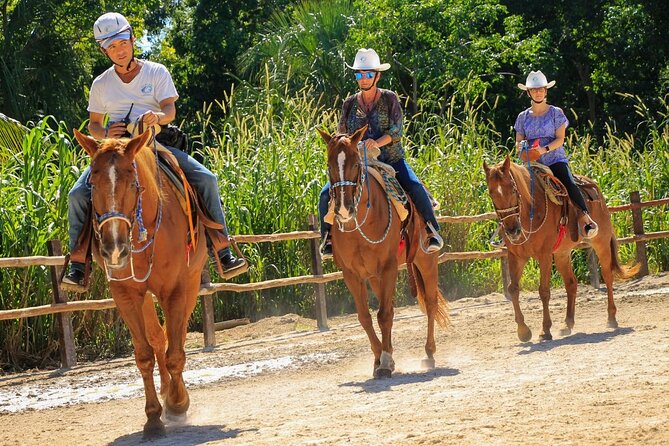 Horseback Riding Tour at Rancho Bonanza and Cenote Swim - Cooling off in the cenote