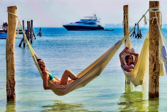 Isla Mujeres Catamaran Sailing Experience with Lunch & Open Bar - Beach-club time, lunch, and the open bar