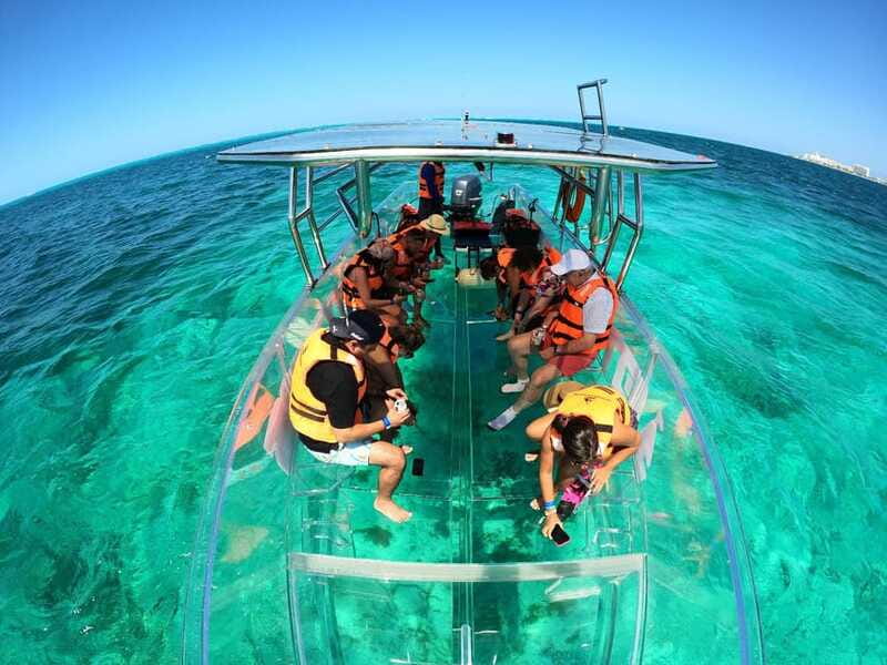 Isla Mujeres: Excursion Crystal Boat Tour at the Caribbean - El Farito Reef and its colorful fish