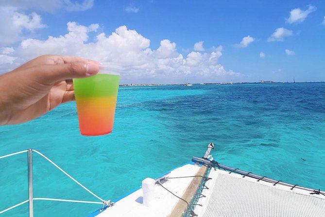 Isla Mujeres Premium Catamaran Tour with transportation from Playa del Carmen - Buffet lunch and the food tradeoff