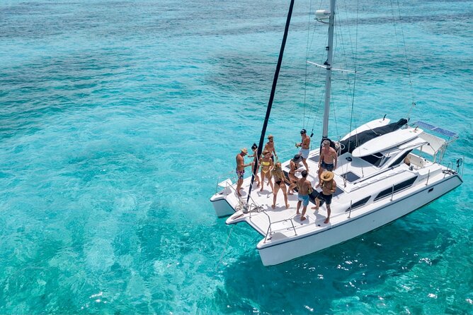 Isla Mujeres Private Catamaran, Cruising, Snorkeling having Fun!! - A private catamaran day built around three moods
