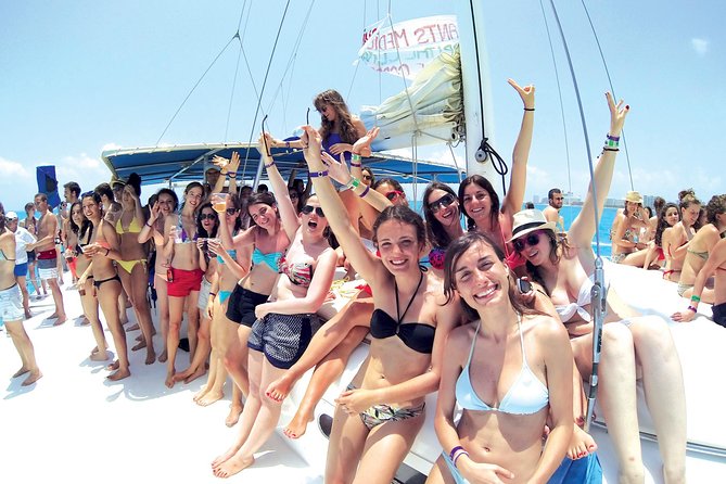 Isla Mujeres Tour on Catamaran with Snorkel, Open Bar, Buffet & Beach club - What the seven-hour Cancun catamaran day feels like