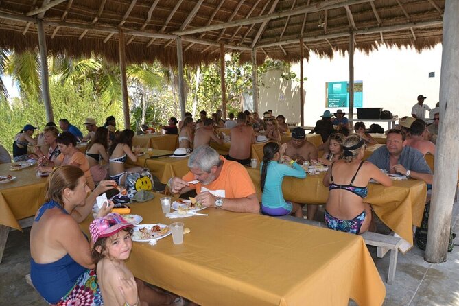Isla Mujeres Unlimited! enjoyable party with transportation - The buffet, drinks, and party atmosphere