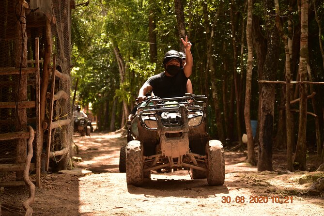 Jungle Adventure! ATV's (shared), Ziplining and Cenote Cancun & Playa Del Carmen - Six zip lines above the jungle