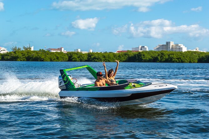 Jungle Tour adventure Cancun Speed Boat Through Mangrove - Pirate galleons and quick photo stops