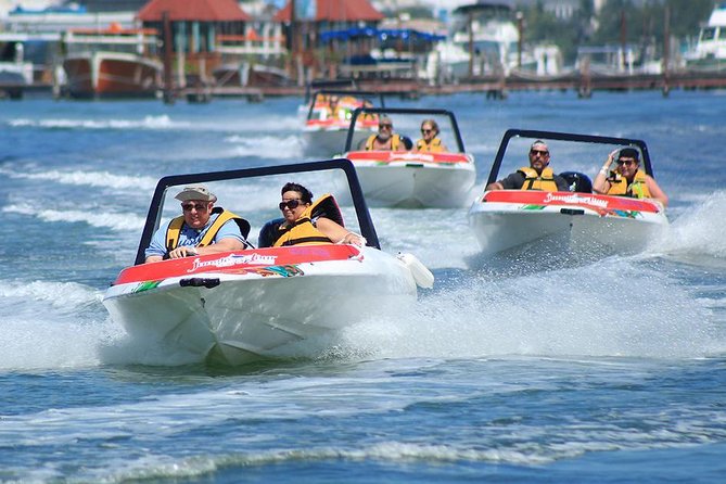 Jungle Tour In Cancun, drive a speedboat through the lagoon with your companion - Punta Nizuc and the Lagoon’s Meeting Point