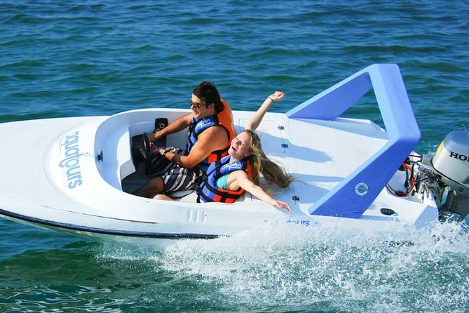 Jungle Tour In Cancun, drive a speedboat through the lagoon with your companion - The Crocodile Area on the Way Back