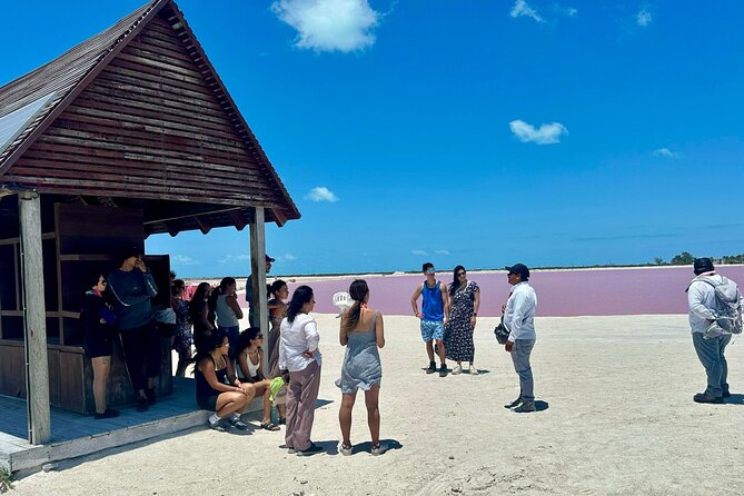 Las Coloradas, Río Lagartos and Playa Cancunito Tour from Mérida - The mud treatment and the late lunch