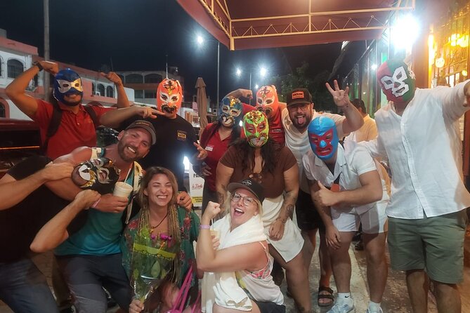 Lucha Libre, Tacos, Margaritas,Tequila and Night Market Tour - Mariachi, masks, and a downtown night market