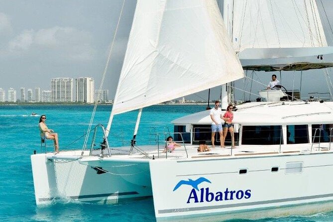 Luxury Catamaran Tour to Isla Mujeres with Transportation - A full Caribbean day from Marina Albatros