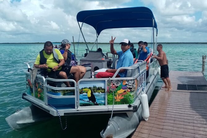 Magical Bacalar Full Day Tour - The two-hour pontoon ride is the main event