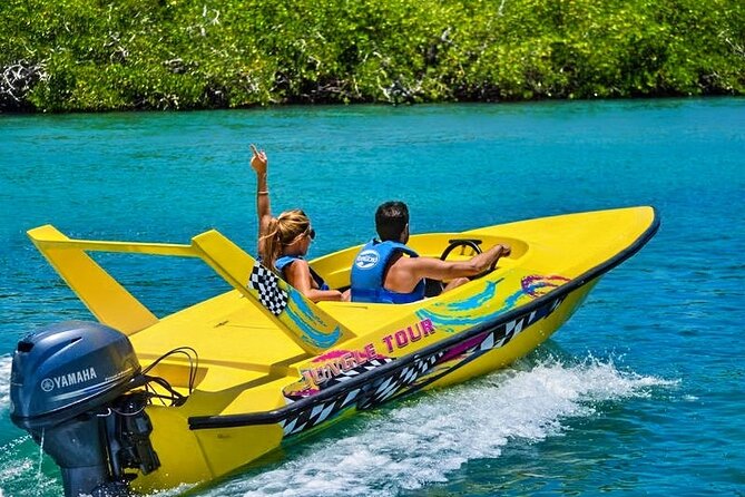 Mangrove Jungle Speedboat Experience - Taking the wheel through Nichupte Lagoon