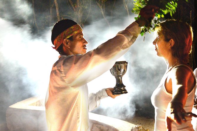 Maya Temazcal Night Ceremony from Cancun with Cenote Swim and Dinner - Cooling off in the sacred cenote