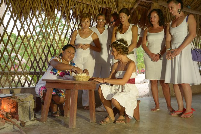 Mayan Ceremonial Night: Temazcal, Cenote Swim and Dinner from Playa del Carmen - Meeting a Maya community and making tortillas