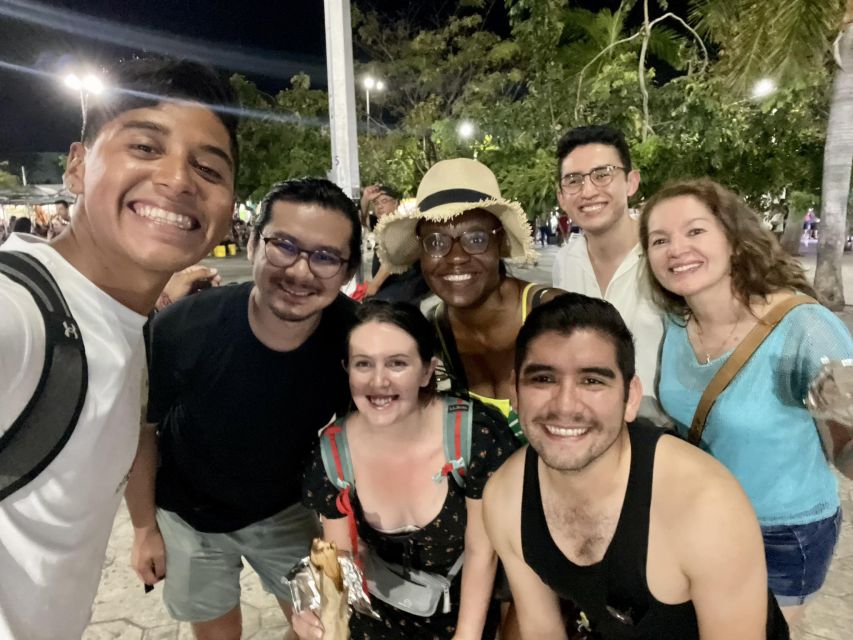 Night Tacos & Marquesitas With a Cancún Native - Parque Las Palapas after dark