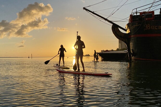 Paddle Board at Sunrise or Sunset in Cancun - Learning to Paddle Without Feeling Out of Place