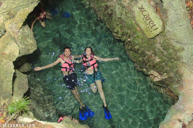 Park Xcaret Plus with Transportation from Cancun and Riviera Maya - Beaches, natural pools, and Caribbean water